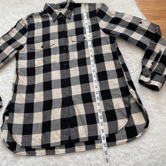 Denim & Supply NWOT Ralph Lauren Women's Long Sleeve Cotton Shirt, Black/Wh, M - Picture 5 of 9